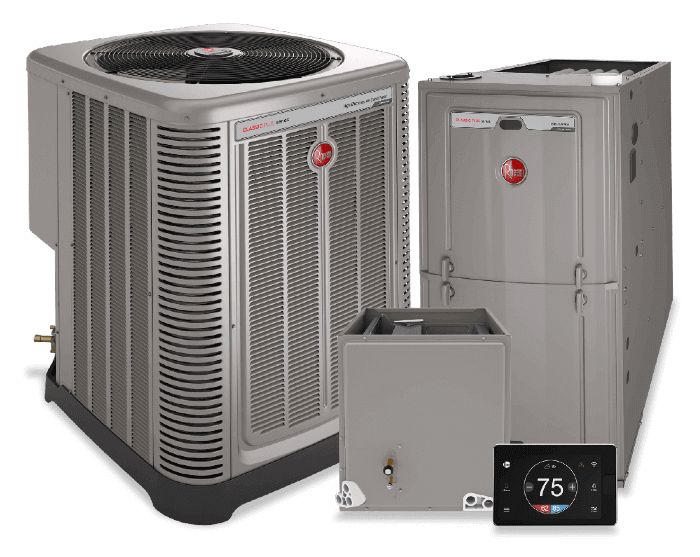A Rheem HVAC Unit Installation Service by Hydro-Flo Plumbing & Heating in Edmonton, AB