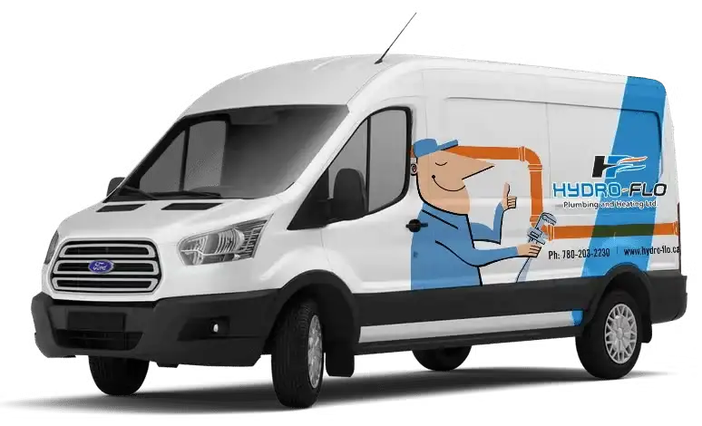 Hydro-Flo white service van