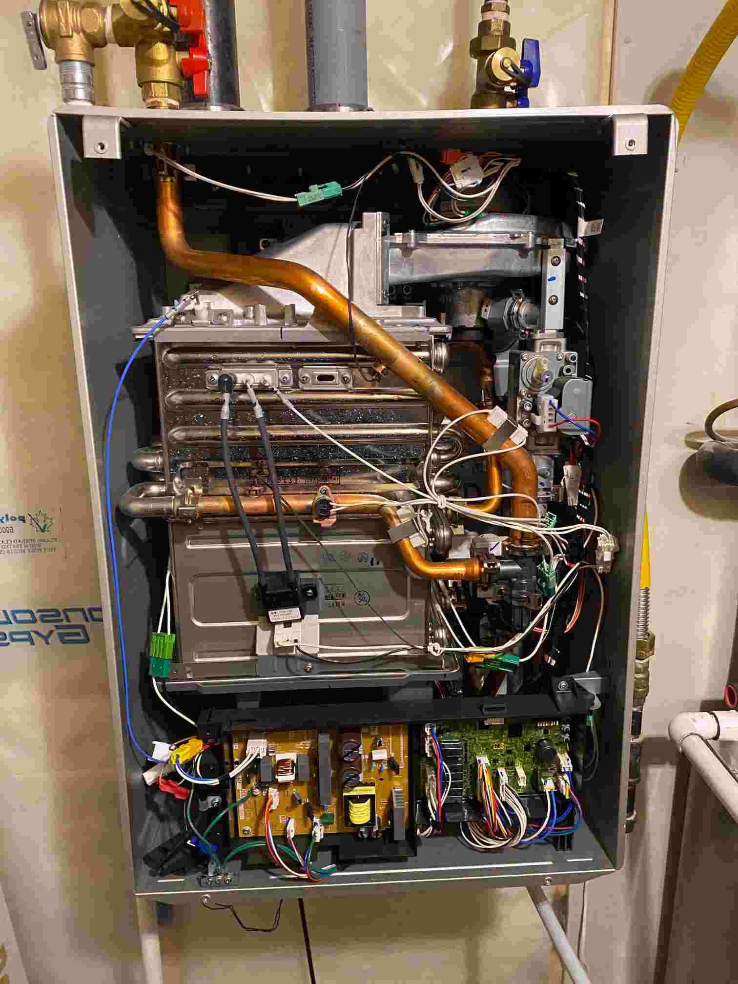 A Close-up View of a Water Heater Maintenance in Edmonton, AB